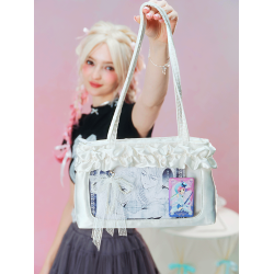 LOLA DESIGN綢緞痛包小食量 通勤學生黨日系二次元大腸痛腋下包女