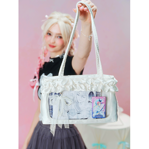 LOLA DESIGN綢緞痛包小食量 通勤學生黨日系二次元大腸痛腋下包女