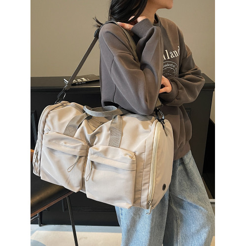 大容量可折曡旅行包運動包健身包輕便短途行李包出差附加包收納袋