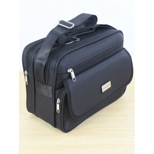 商務單肩包休閒斜後後背包手提加厚防水牛津布挎包多隔層收納工具挎包