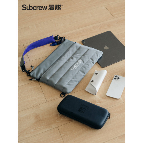 Subcrew筆電14寸電腦包高級感小衆防摔防震單肩手提斜後後背包男女