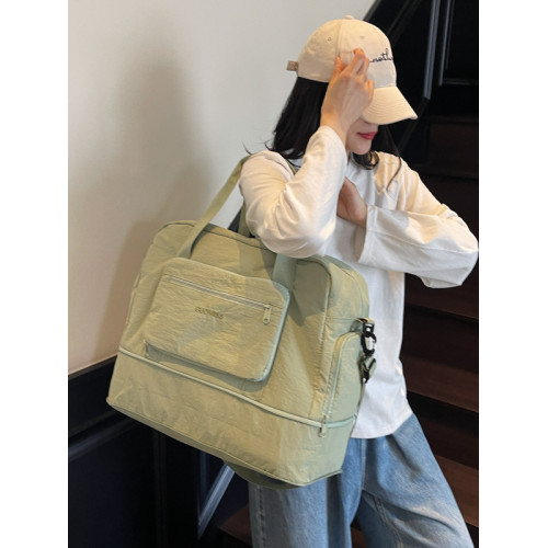 折曡擴展輕便旅行包女士短途出差行李包男大容量待産包手提健身包