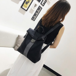 牛皮雙肩女2026新款時尚鑲鑽軟皮大容量後後背包輕奢休閒百搭旅遊包潮