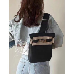 2023新款凱莉包頭層牛皮togo皮斜背Hac a dos胸包雙肩包男女通用