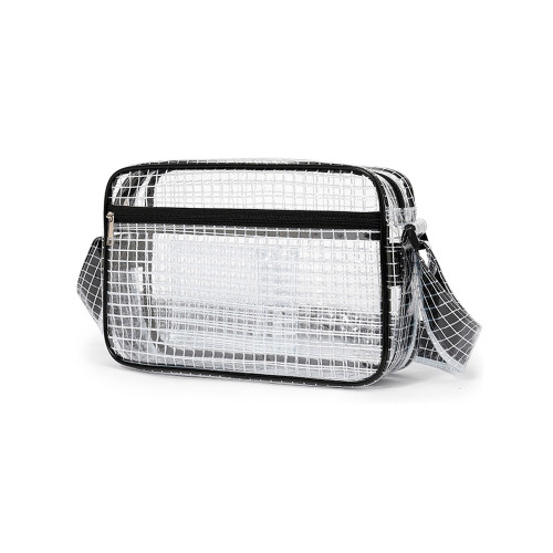 比得堡PVC透明無塵包防靜電網格8寸12寸14寸17寸工具背斜背單肩包