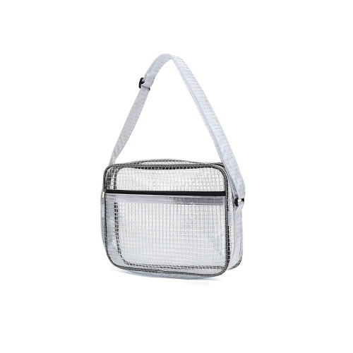 比得堡PVC透明無塵包防靜電網格8寸12寸14寸17寸工具背斜背單肩包