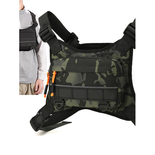 潮牌多功能戰術胸包工裝騎行包街頭潮機能馬甲背心包機車跑步胸包 潮牌多功能戰術胸包工裝騎行包街頭潮機能馬甲背心包機車跑步胸包