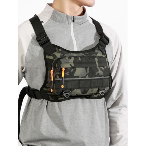 潮牌多功能戰術胸包工裝騎行包街頭潮機能馬甲背心包機車跑步胸包 潮牌多功能戰術胸包工裝騎行包街頭潮機能馬甲背心包機車跑步胸包