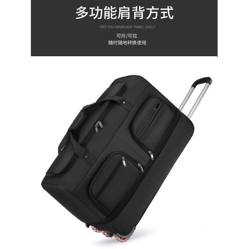 折曡打工拉桿包旅遊行李包男女大容量防水學生住校輕便手提旅行包