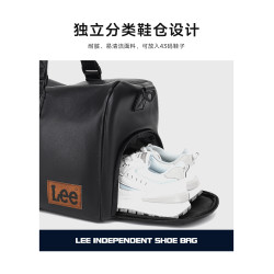 Lee健身包乾濕分離男短途旅行包女大容量遊泳手提行李包運動斜背