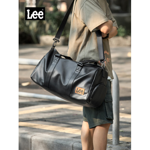 Lee健身包乾濕分離男短途旅行包女大容量遊泳手提行李包運動斜背