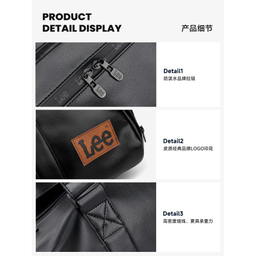 Lee健身包乾濕分離男短途旅行包女大容量遊泳手提行李包運動斜背