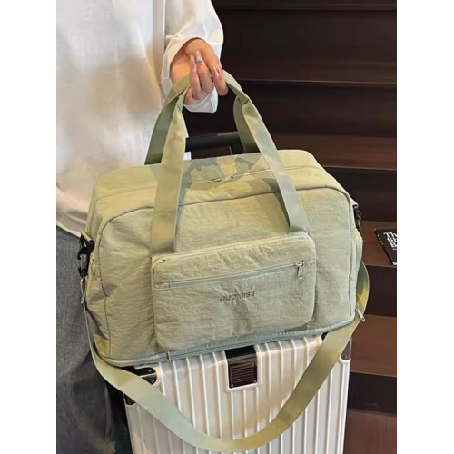 手提旅行包女輕便可擴展大容量外出旅遊包學生行李包待産包收納袋