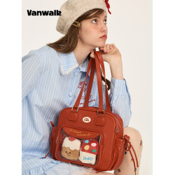 VANWALK聖誕系列 小衆設計二次元小食量痛包少女手提單肩包托特包