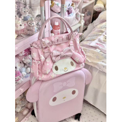 【新品特惠】日系可愛美樂蒂手提包大容量單間斜後後背包托特包