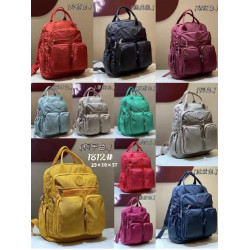 博蔔日本女休閒雙肩包輕便尼龍多口袋防水旅遊小後後背包放14寸電腦包