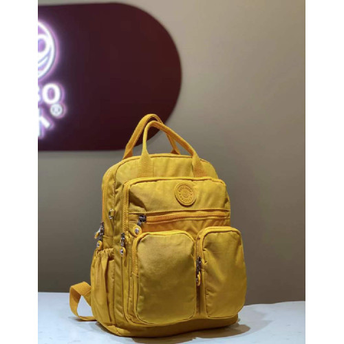 博蔔日本女休閒雙肩包輕便尼龍多口袋防水旅遊小後後背包放14寸電腦包