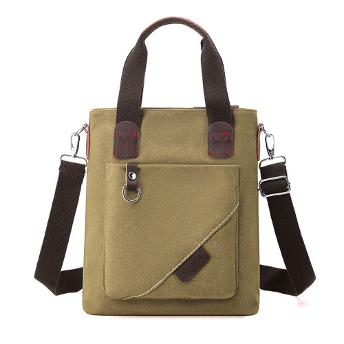 潮流男包手提包簡約商務公文包休閒復古帆布包男款時尚單肩斜後後背包 潮流男包手提包簡約商務公文包休閒復古帆布包男款時尚單肩斜後後背包