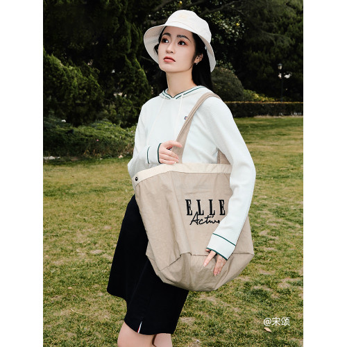 ELLE Active時尚輕便托特包大容量單肩包戶外運動旅行休閒女包