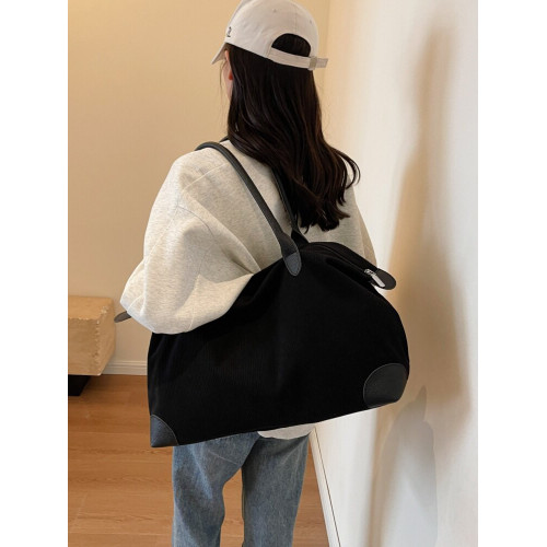 旅行包女大容量短途出差行李包簡約百搭單肩包輕便手提待産收納包