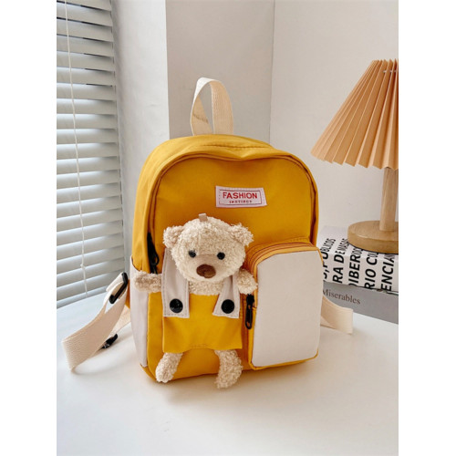 日系小熊玩偶兒童雙肩包潮韓版小學生書包寶寶出遊小後後背包幼兒書包