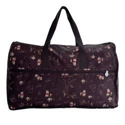 清！日本折曡姆明旅行袋手提大容量可套拉桿輕男女防水登機待産包