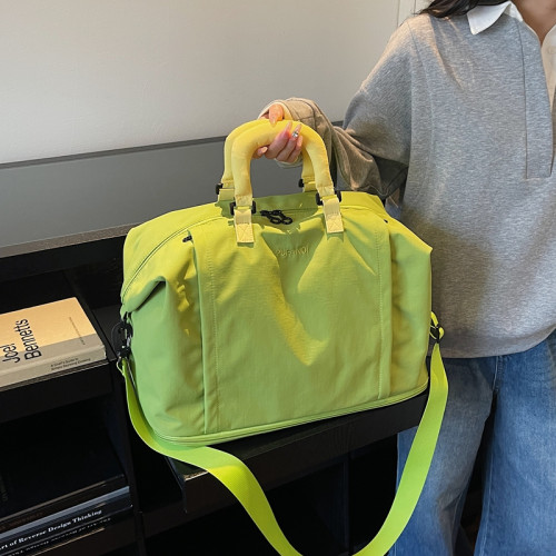 韓風輕便牛津布旅行大包健身乾濕分離行李包出門套拉桿擴容衣物包