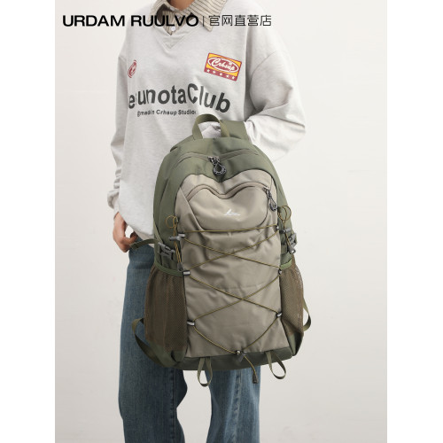 UR戶外輕便後後背包男女2025新款大容量登山徒步旅行包輕便學生運動包