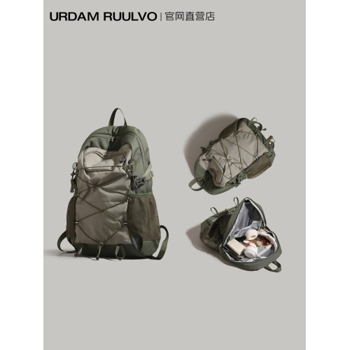 UR戶外輕便後後背包男女2025新款大容量登山徒步旅行包輕便學生運動包