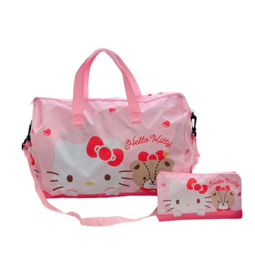 可愛行李袋大容量女生可斜背旅行袋可攜式可折曡待産收納包收納袋 可愛行李袋大容量女生可斜背旅行袋可攜式可折曡待産收納包收納袋