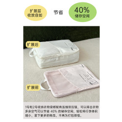 旅行收納袋分裝行李箱收納包羽絨服壓縮袋整理衣服內衣鞋子防水袋