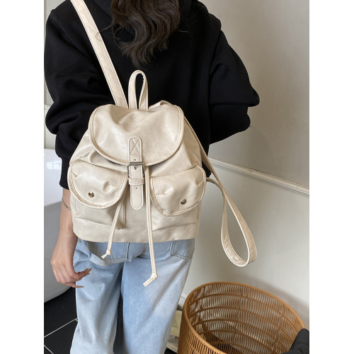 美式復古高級感通勤後後背包女2025年秋冬新款簡約氣質旅行外出雙肩包