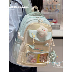 大橘貓校園痛包雙肩包2026年新款大容量後後背包可愛初高中學生書包女