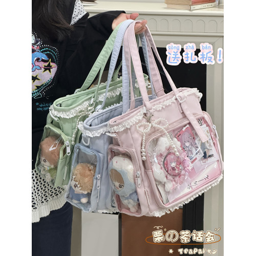 吧唧穀子痛包日常通勤娃包日系二次元單肩包包女學生大容量斜後後背包 吧唧穀子痛包日常通勤娃包日系二次元單肩包包女學生大容量斜後後背包