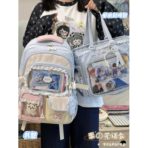 吧唧穀子痛包日常通勤娃包日系二次元單肩包包女學生大容量斜後後背包 吧唧穀子痛包日常通勤娃包日系二次元單肩包包女學生大容量斜後後背包
