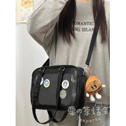 日系ins二次元漫展小食量吧唧痛包 學生通勤手提斜後後背包包女單肩包