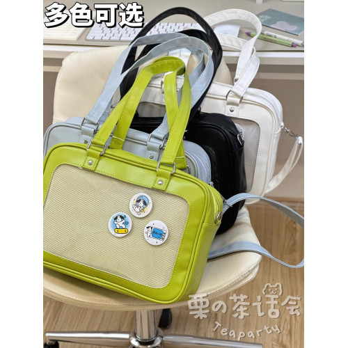 日系ins二次元漫展小食量吧唧痛包 學生通勤手提斜後後背包包女單肩包