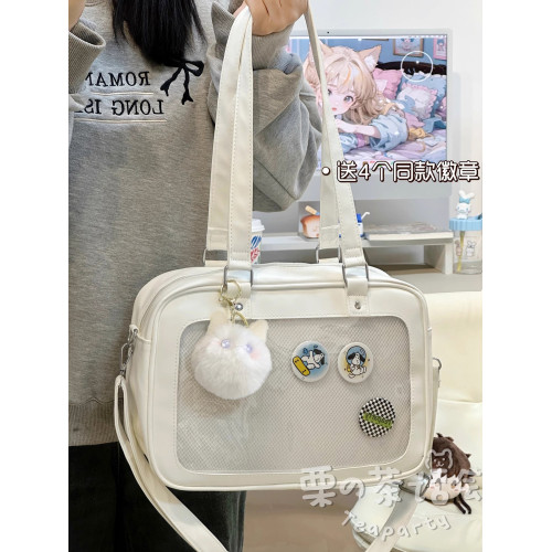 日系ins二次元漫展小食量吧唧痛包 學生通勤手提斜後後背包包女單肩包