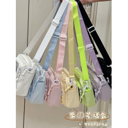 日系ins小食量痛包吧唧穀子斜後後背包娃包 學生日常可愛手機小包包女