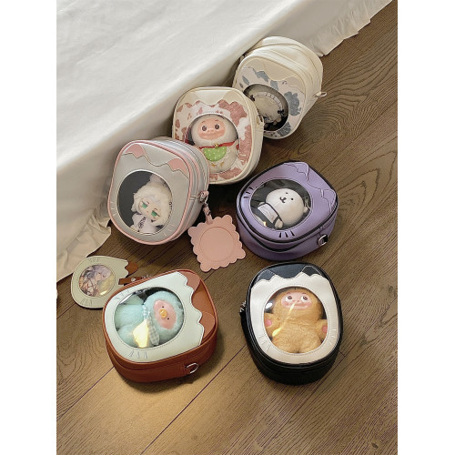 錢一波痛包｜日系萌趣貓咪10~15cm娃包二次元可愛日常百搭斜後後背包