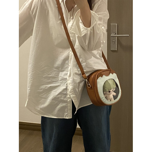 錢一波痛包｜日系萌趣貓咪10~15cm娃包二次元可愛日常百搭斜後後背包