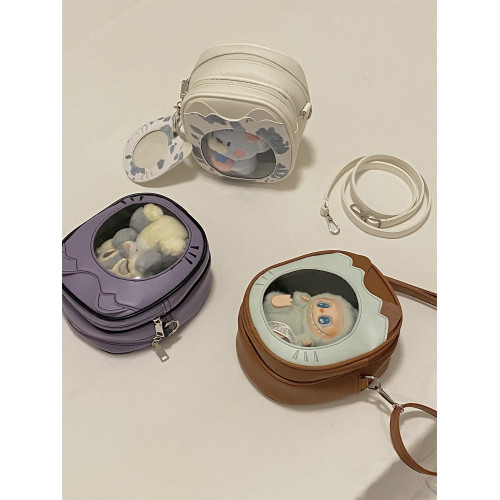 錢一波痛包｜日系萌趣貓咪10~15cm娃包二次元可愛日常百搭斜後後背包