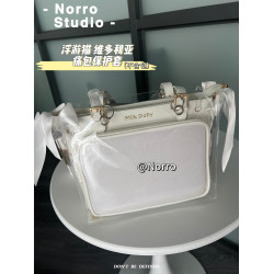 浮遊貓維多利亞痛包保護套pvc透明收納袋防塵保護殼