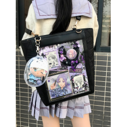 電波博物館 菱格b 單肩斜背日常通勤大容量竪版A4痛包 可雙肩背