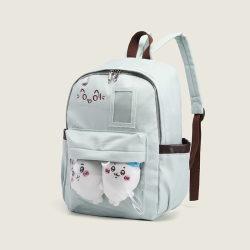 2025新款百搭透明大容量通勤雙肩包娃包書包大學生痛包吧唧後後背包女