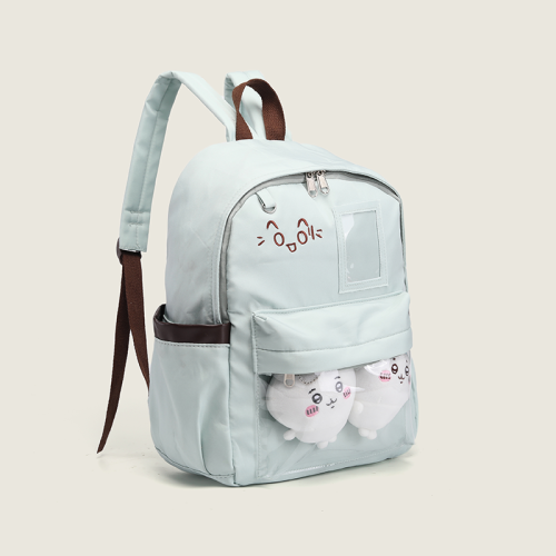 2025新款百搭透明大容量通勤雙肩包娃包書包大學生痛包吧唧後後背包女