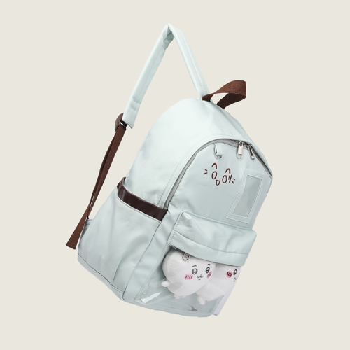 2025新款百搭透明大容量通勤雙肩包娃包書包大學生痛包吧唧後後背包女