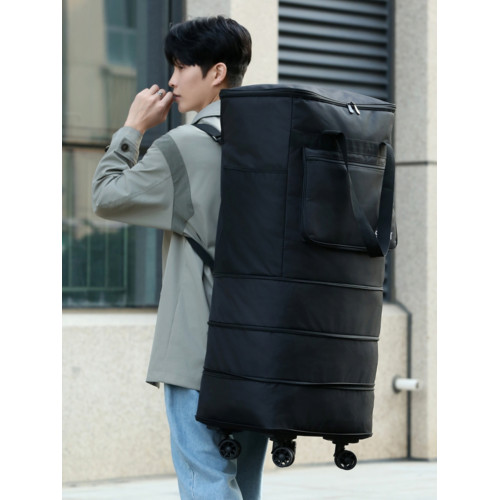 折曡手提萬向輪行李包雙肩旅行袋男超大容量收納搬家可裝被托運包