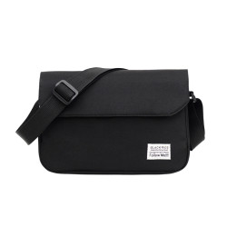 新款男士帆布包單肩包女情侶包斜後後背包多功能商務休閒大容量男包潮