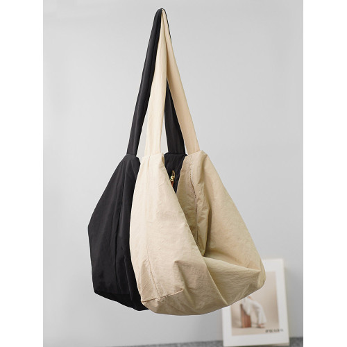 日系簡約大容量餃子包男2024秋季新款純色休閒斜後後背包尼龍布單肩包 日系簡約大容量餃子包男2024秋季新款純色休閒斜後後背包尼龍布單肩包